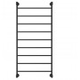 Lillian Heated Towel Rail, 600 x 1208mm, Matte Black 9 Bars